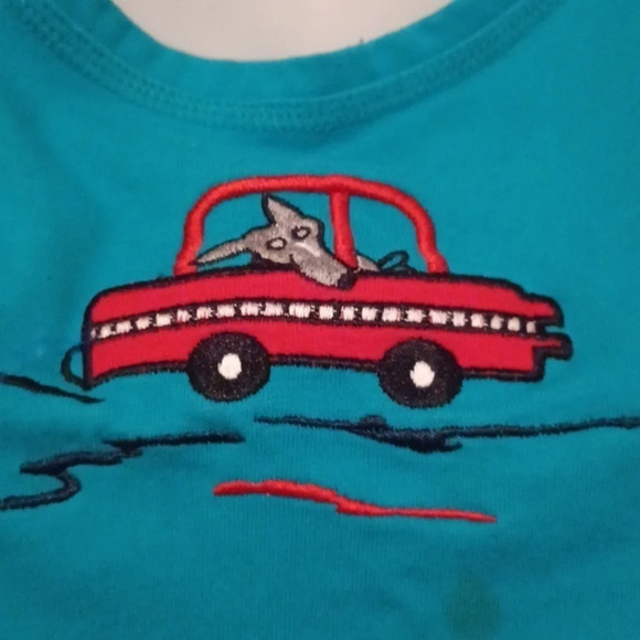 💙🌹TANK top and shorts with cute embroidery - Picture 5 of 13